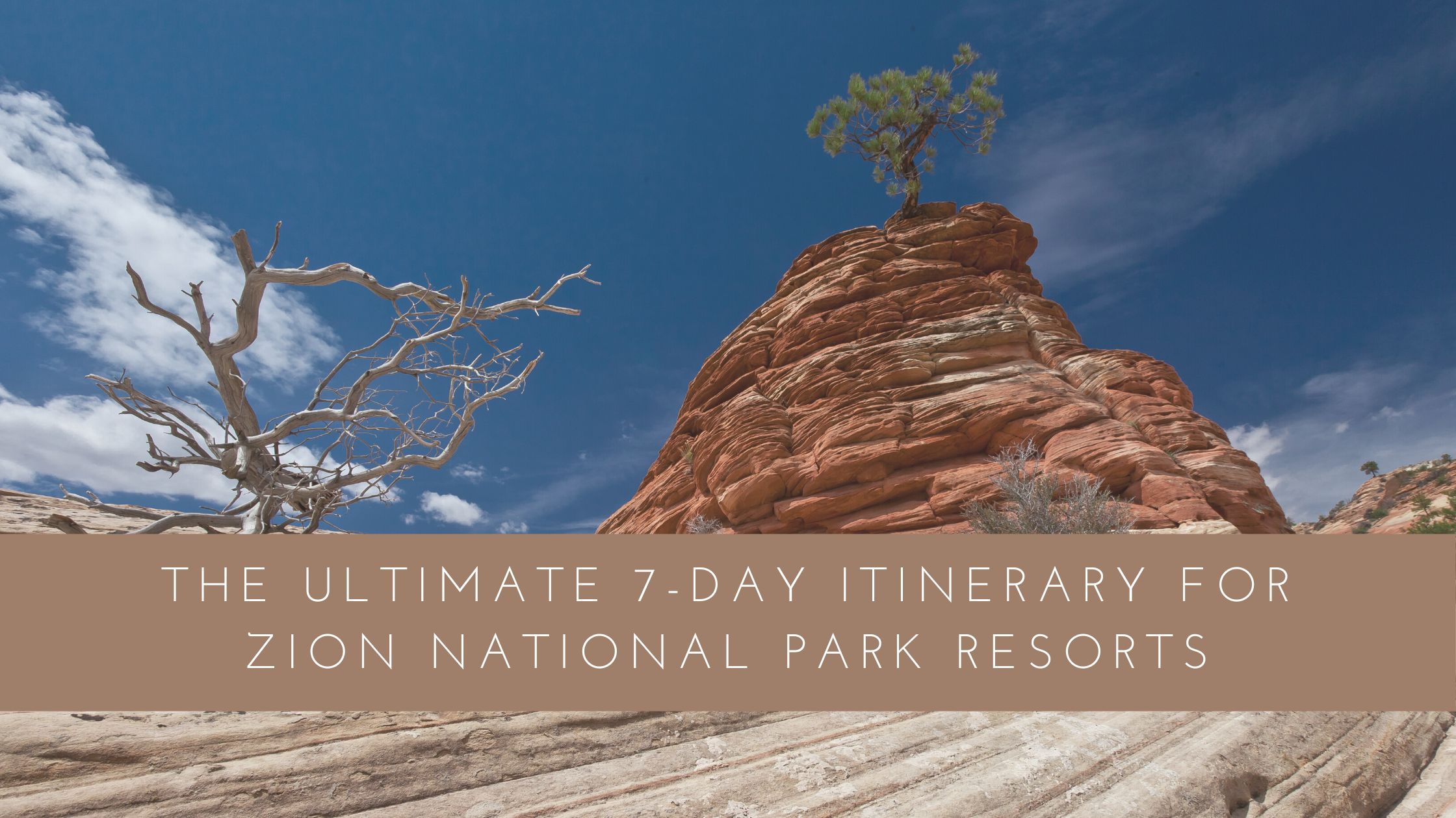 the ultimate 7 day itinerary for zion national park resorts