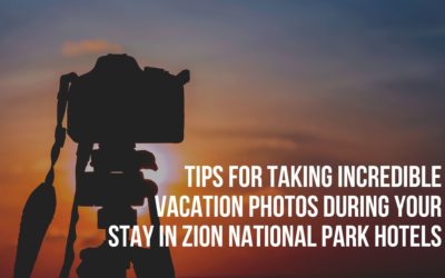 Tips for Taking Incredible Vacation Photos During Your Stay in Zion National Park Hotels
