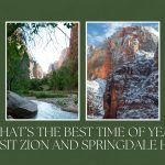 what’s the best time of year to visit zion and springdale hotels