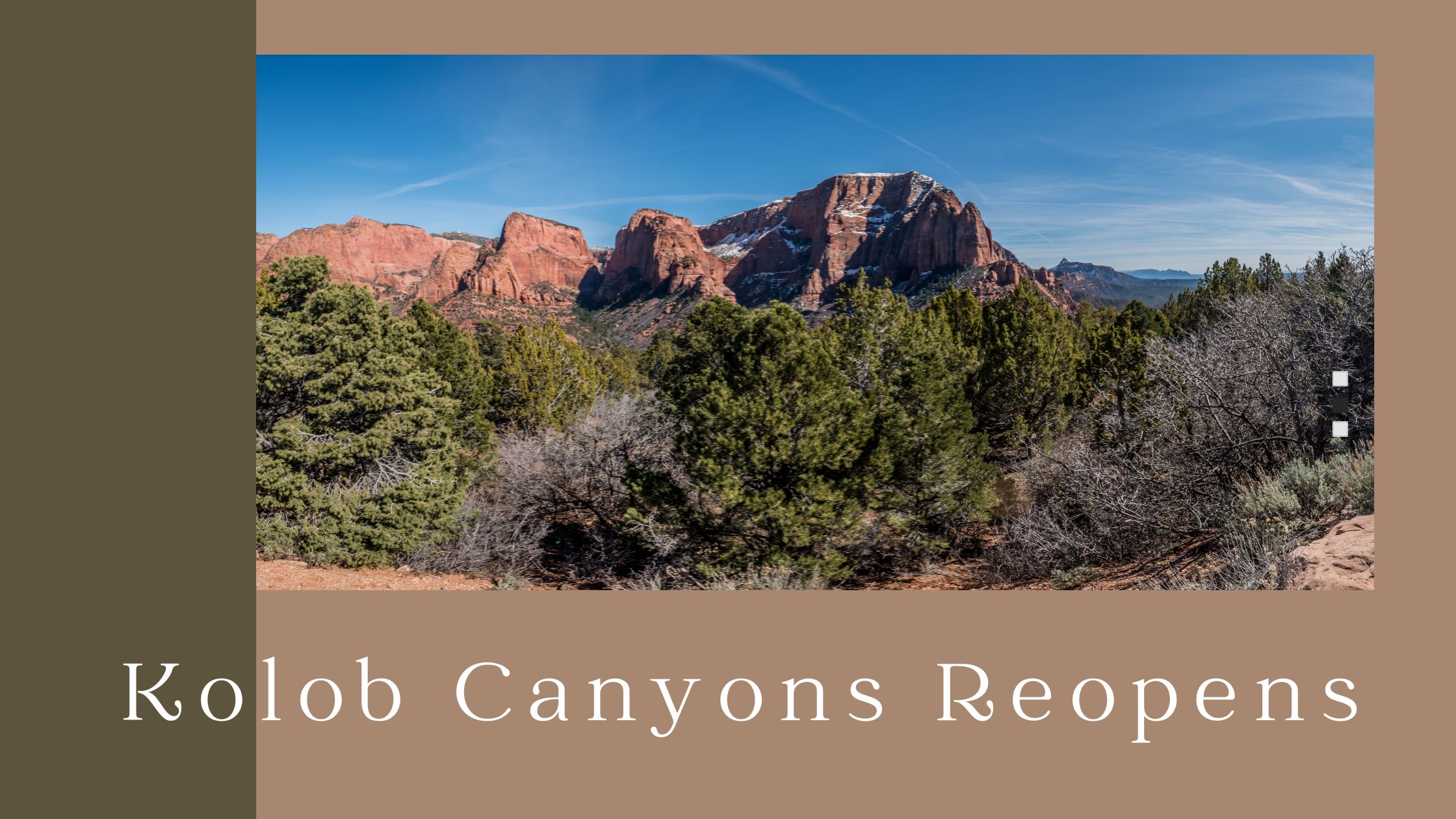 kolob canyons reopens