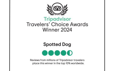 Spotted Dog Becomes a TripAdvisor Travelers’ Choice Restaurant for 2024!!