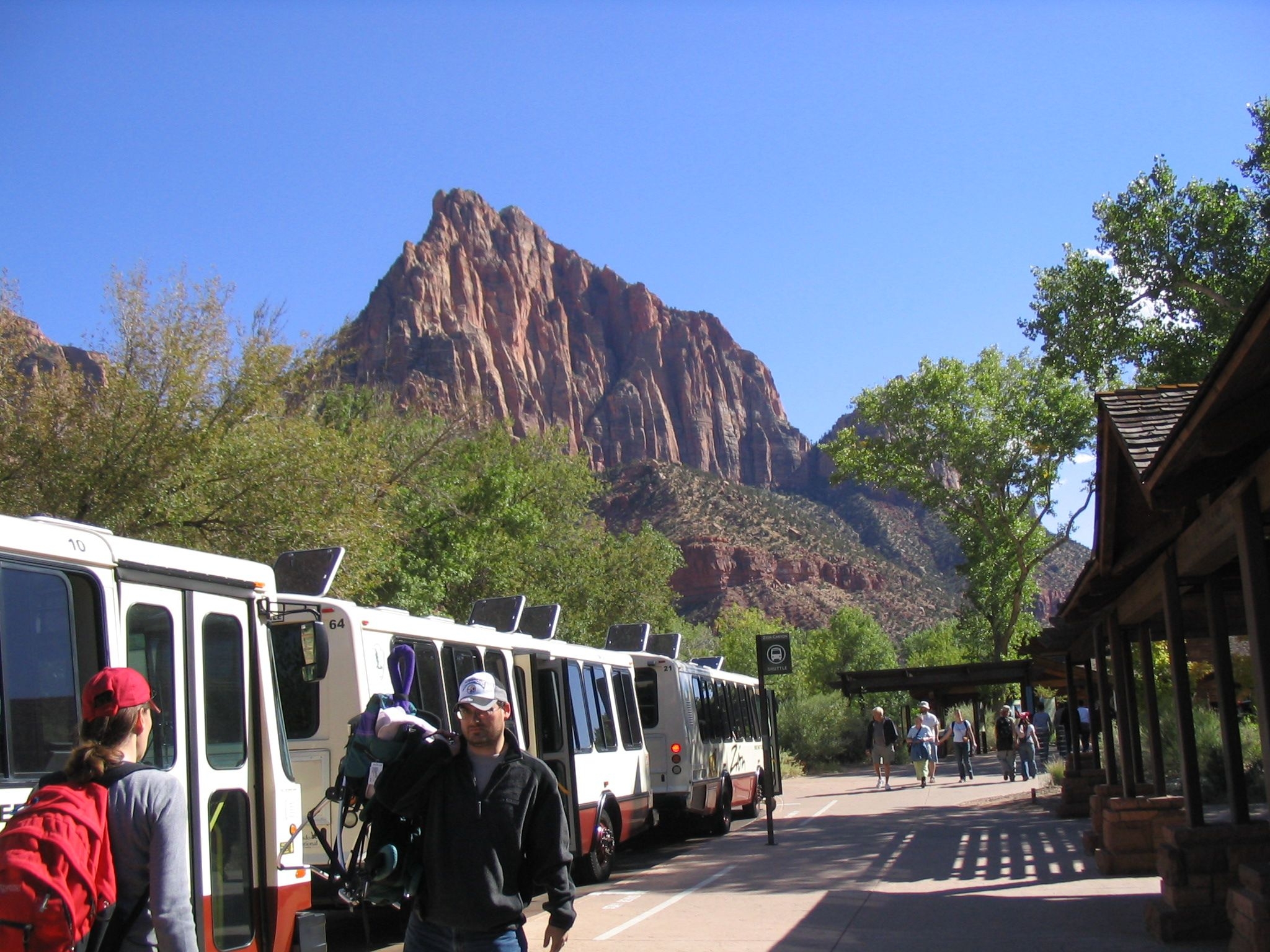 zion shuttle stops