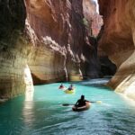 Virgin river tubing in zion national park